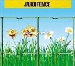 Welded fence JARDIFENCE, ZINC + PVC RAL6005, wire 2,1mm / Height 1m