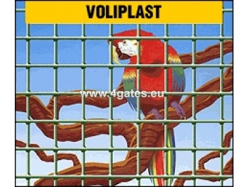 Сварной забор VOLIPLAST, оцинкованный + PVC RAL6005, проволока 2,3мм / высота 1м