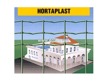 Sveiset gjerde HORTAPLAST, Forzinket + PVC RAL6005, Ledning 2,6mm / Høyde 1,2m