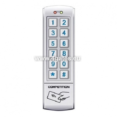 DH16A-12DT ~ Code Lock – Stand-Alone Controller with EM 125 KHz Reader and a Keypad; 1010 Users; 12 VDC; IP65