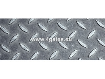 Tread plate (checker plate) - Black; 4,0*1500*6000 mm