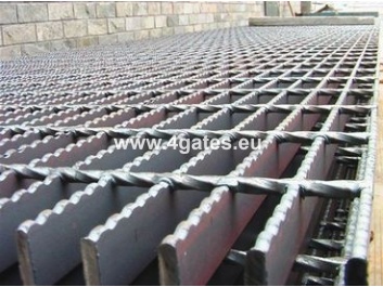 Galvanized welded steel grating SP S5; 34x38/30x3; 6100x1000 mm