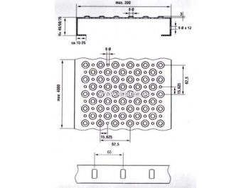 Cinkots profilēts metāla režģis; OFFSHORE; 2,0x40x300x6000mm