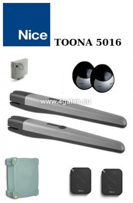 Double gate automation system NICE TOONA 5016 KIT (up to 10M)