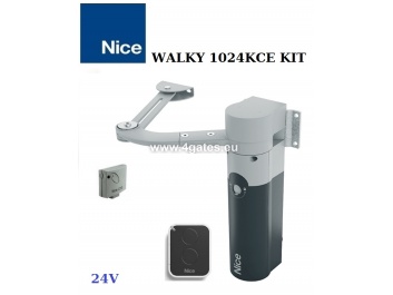 Автоматика для двустворчатых ворот NICE WALKY 1024KCE KIT (дo 1.8M) 24V