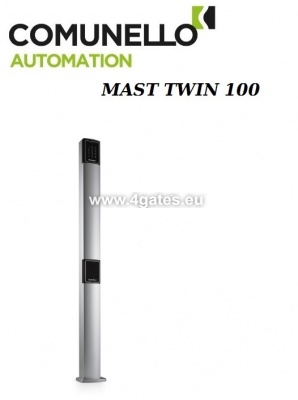 Aluminiumsäule für zwei Zubehörteile COMUNELLO TWIN 100 H100cm