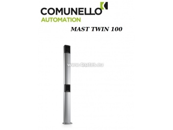 Aluminum column for two accessories COMUNELLO TWIN 100 H100cm